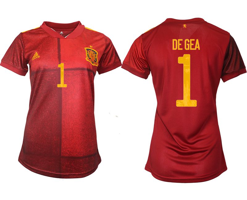 Cheap Women 2021-2022 Club Spain home aaa version red 1 Soccer Jersey